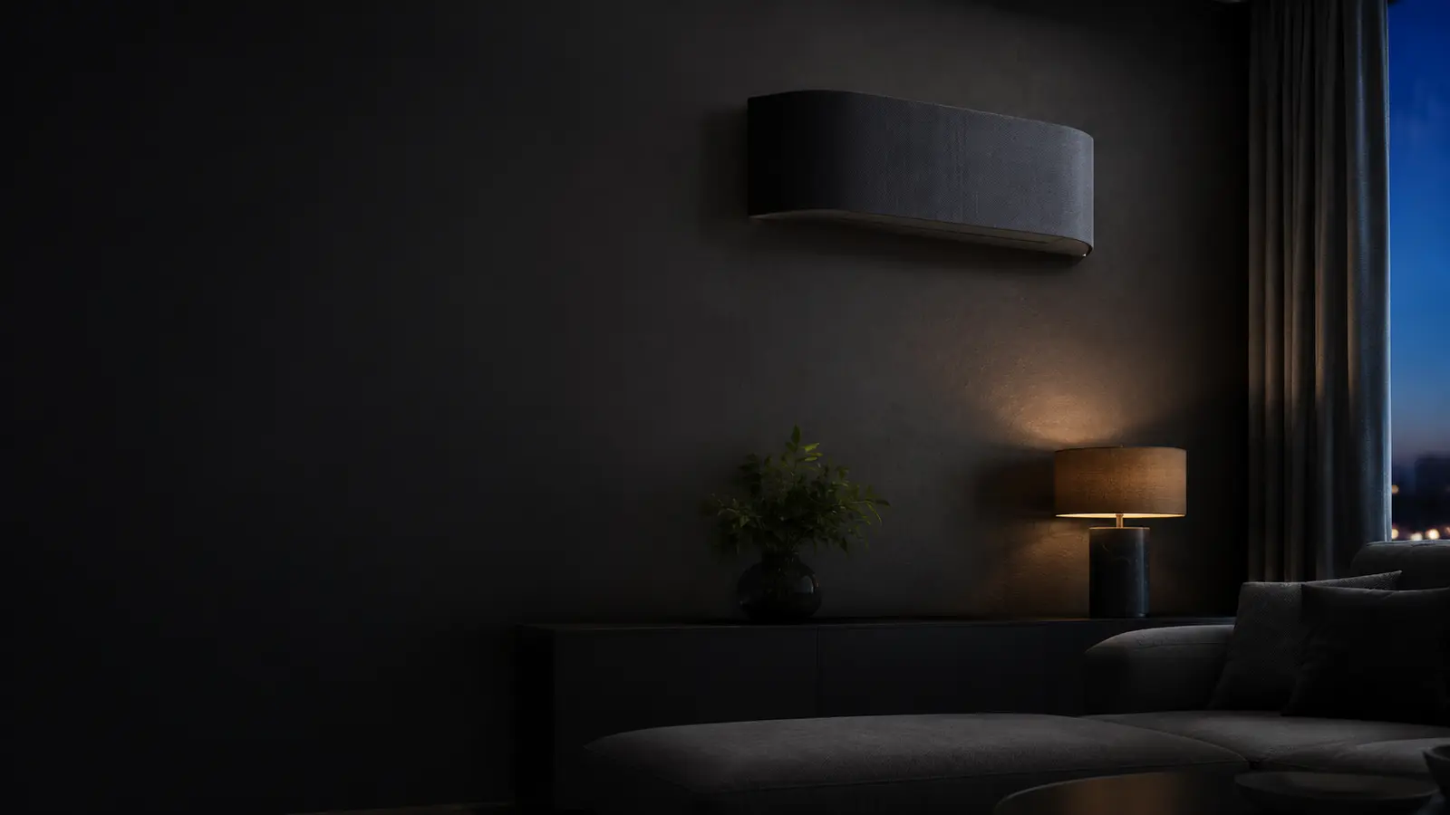 Toshiba HAORI air conditioning in a premium living room